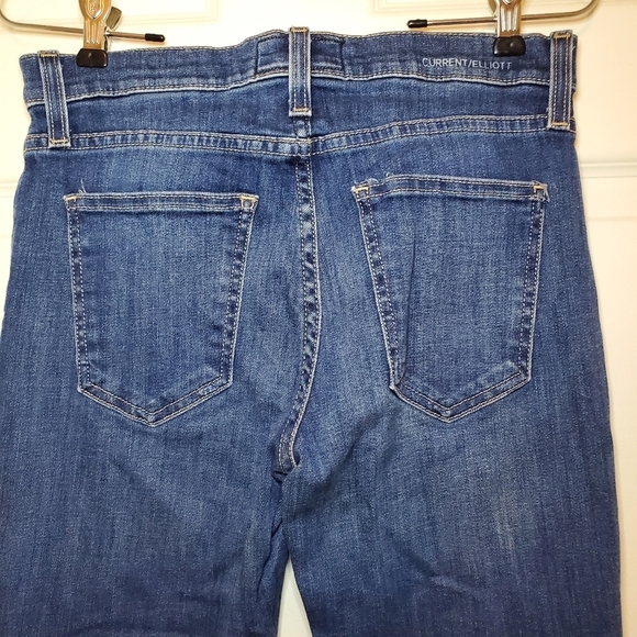 Current/Elliott's high-rise The Kick jeans 27 Cut Raw Hem - Picture 5 of 8